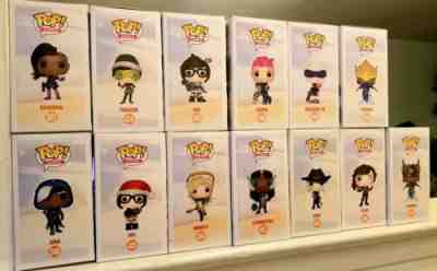 Overwatch Funko Pop Lot 13 Pops - 8 common 5 exclusives 