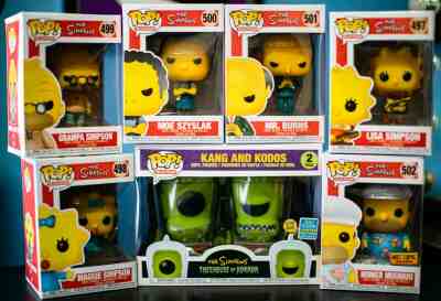 Funko Pop! Television Lot - The Simpsons - Fox, Disney, Exclusives, Kang & Kodos