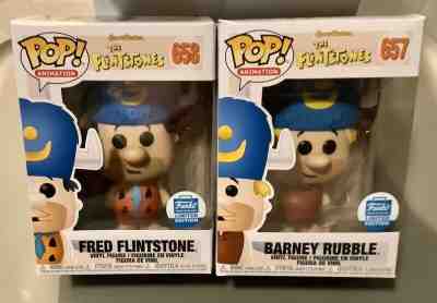 Funco Shop Pop! Animation Limited Edition The Flintstones Fred & Barney, 657 658