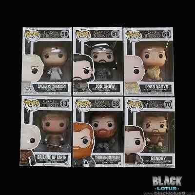 Funko Pop! Jon Snow Daenerys Brienne Tormund Varys Gendry Game of Thrones Pop