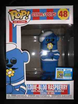 Funko Pop SDCC 2019 Otterpops Louie-bloo Raspberry *Official Sticker* IN HAND