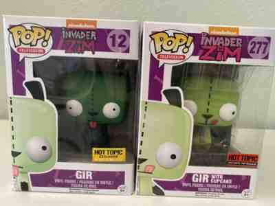 Invader Zim GIR #12 + #277 Hot Topic Exclusive Funko Pop Vinyl LOT NIB/NRFB