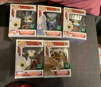 Funko Pop Barnes & Noble UltraMan First To Market Set Of 5 Brand New Kanegon Ace