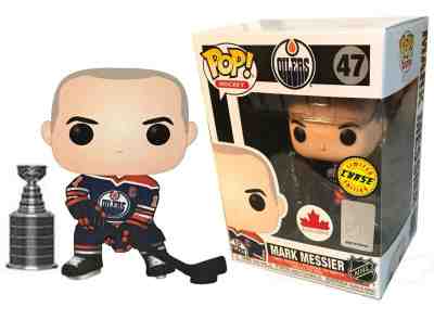 Pop! NHL 47 Mark Messier Edmonton Oilers Chase Figure With Stanley Cup