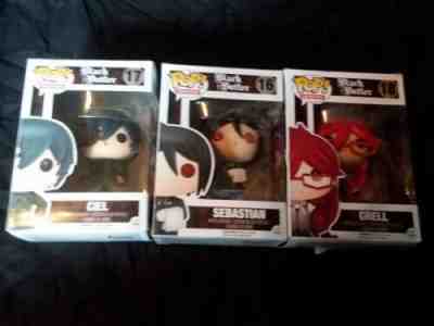 Funko Black Butler Lot #16 17 18 Grell Ciel Sebastian