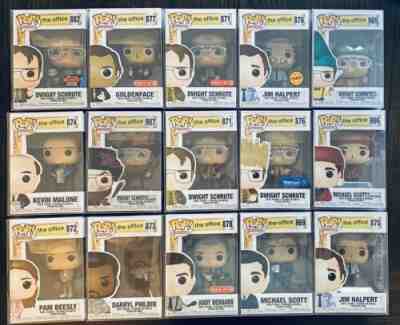 HUGE Office Funko Pop Lot Jim Halpert Chase Michael Scott Dwight Schrute +++