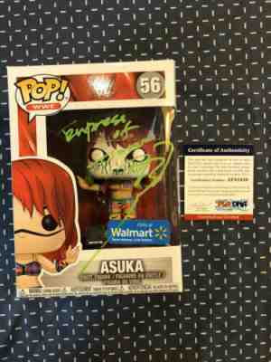 WWE Signed Autograph Funko POP Inscription Asuka Walmart COA PSA Kabuki Warriors