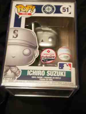 Ichiro Funko Pop! Silver, only 51 made. Shipped inside protector