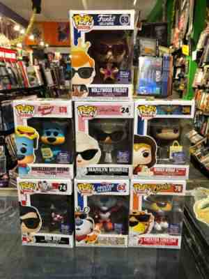 Funko Hollywood Grand Opening Complete Set With Travel Box Tony Freddy Bob