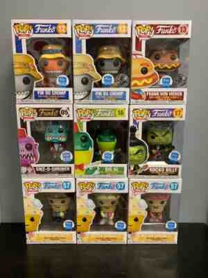 Spastik Plastik Funko Pop Lot Of 9 W/Mister Sprinkles, Solo, BigAl, Rocko, & Fin