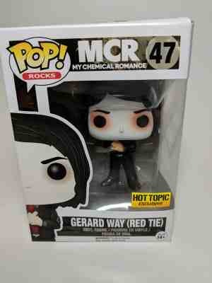 Funko Pop Vinyl Rocks #47 MCR Gerard Way (Red Tie) Hot Topic Exclusive