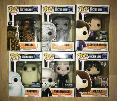 6 Doctor Who Funko Pop Collection. All vaulted or exclusives!!!