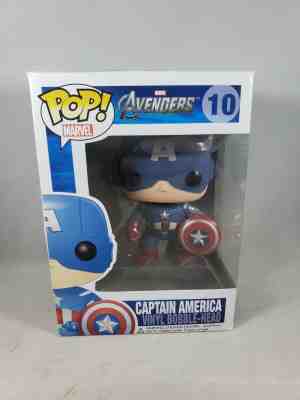 2012 FUNKO Pop! Marvel Avengers CAPTAIN AMERICA 10 Original Vaulted *NEW IN BOX*