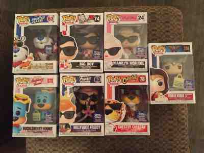 Funko PoP HOLLYWOOD Store Exclusives Set of 7 - Freddy SIGNED by BRIAN MARIOTTI