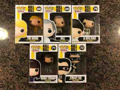 Funko Pop! Kill Bill Entire Set Gogo Yubari The Bride O-Ren Ishii Crazy Vaulted