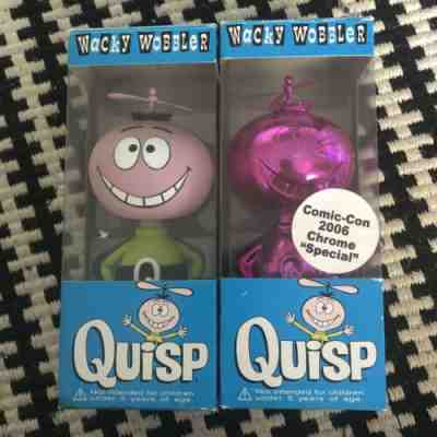 FUNKO WACKY WOBBLER QUISP CEREAL SET OF 2! REG/CHROME COMIC CON EX! AD ICON POP!