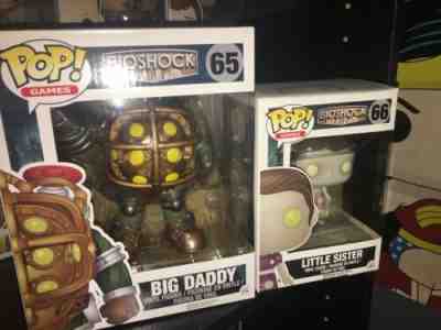 Bioshock Funko Pops Big Daddy And Little Sister