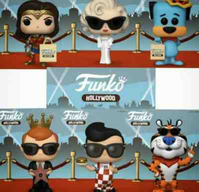 Funko Hollywood Grand Opening Exclusive Case Of 6 Tony Marilyn Freddy Hound Big