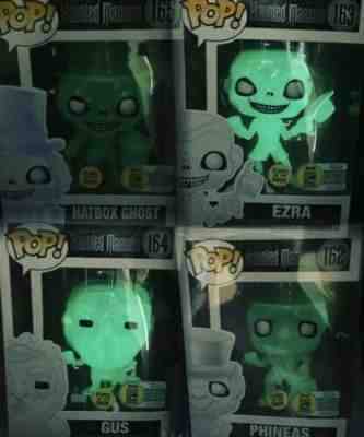 100% Authentic Haunted Mansion San Diego Comic Con Exclusive Funko Pop SET