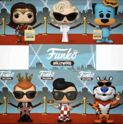 Funko Hollywood Grand Opening Exclusive Case Of 6 Tony Marilyn Freddy Hound Big