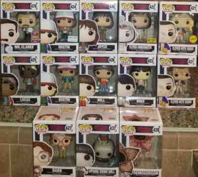 HUGE Stranger Things Pop! LOT Eleven Dustin Will Upside down Chase Hot Topic B&N