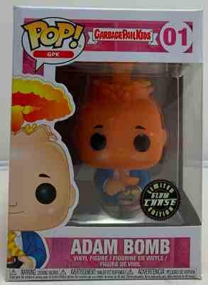 FUNKO POP! GPK ADAM BOMB #01 GARBAGE PAIL KIDS CHASES GLOW EDITION W/PROTECTOR