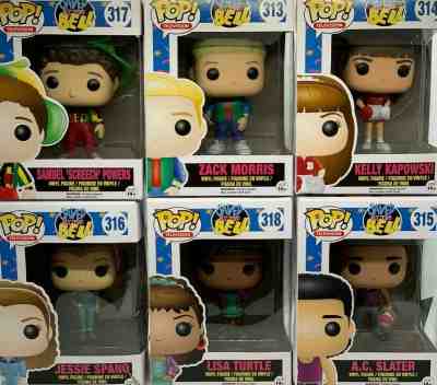 Funko Pop! Saved by the Bell Set - All 6 Figures Complete LOT