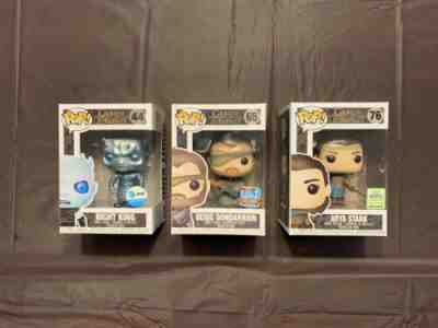 Funko Pop Arya Stark ECCC Night King At&t Beric Dondarrion Game Of Thrones Loy