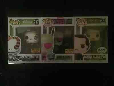 Funko Pop! Set of 3 BAM Exclusive ALAN, HT Exclusive Jack & Zim, New