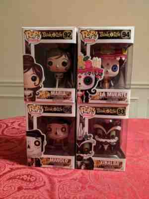 The Book of Life Funko Pop! Lot of 4 HTF Vaulted Rare Retired! La Muerte