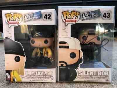 Funko POP Movies #42/43 Jay and Silent Bob Bundle Autographed by Kevin Smith NEW