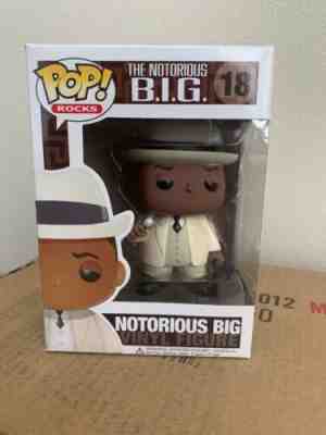 FUNKO POP Rocks Notorious B.I.G. #18 w/ Pop Stacks Biggie Smalls Big Vaulted