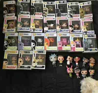 Funko POP Lot Of 34. Sailor Moon | Rick And Morty | Star Wars |bobs Burgers.