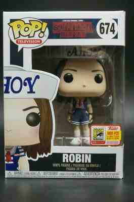 Funko POP! Robin #674 Scoops Ahoy ~ Stranger Things ~ W/ Protector SDCC 2018