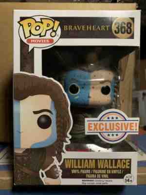 Funko Pop! BLOODY William Wallace Braveheart #368 *NEW *Vaulted *RARE *Protector