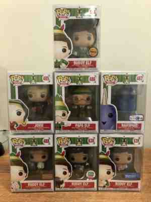 Funko Pop! Movies: Elf - Lot of 7 - Chase Buddy Jovie Papa Narwhal 