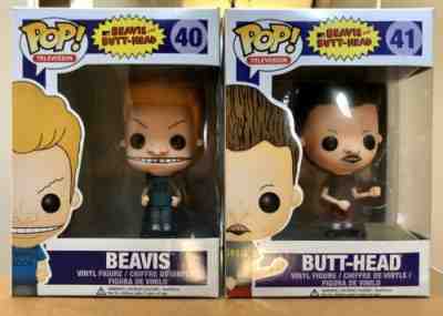 Funko POP Television #40/41 Beavis & Butthead Vinyl Figures Set Of Two RARE NIB