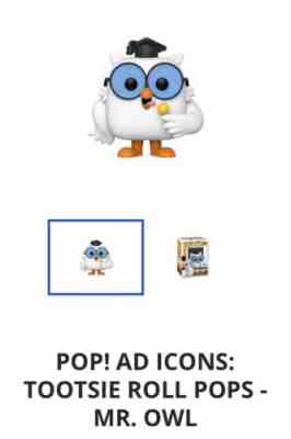 Ad Icons Tootsie Roll Mr Owl #62 CONFIRMED ORDER Funko-Shop Exclusive Funko Pop