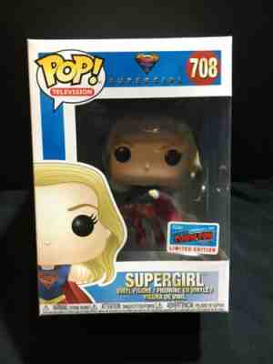 NEW Funko POP! SUPERGIRL #708 DC Comics NYCC 2018 Exclusive! With Con Sticker