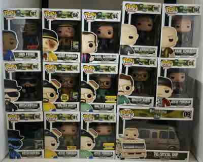 Breaking Bad Funko Pop Comic Con Hot Topic Exclusive Rare Set