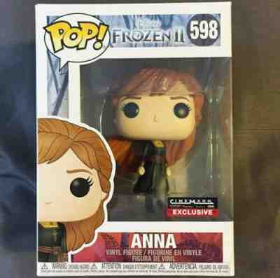 Funko POP Vinyl Frozen II 2 #598 Anna Cinemark Exclusive New in Box