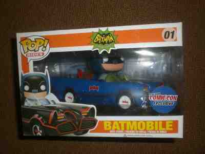 Funko Pop Rides Blue Batmobile Toy Tokyo NYCC Exclusive Rare Only 200