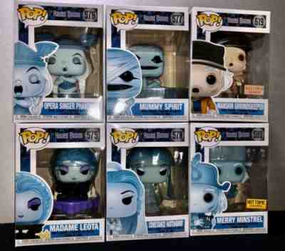 Funko Pop! Haunted Mansion 50th Anniversary Set - All Commons & Exclusives 6pcs