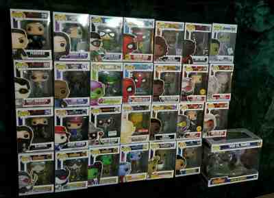 Funko Pop Marvel Lot 28 Pops Exclusives SDCC NYCC Chases Ant Man Spider Man GOTG