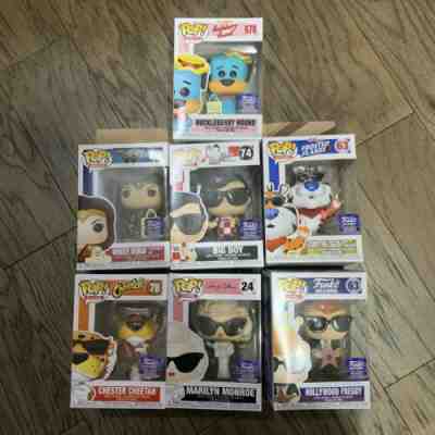 Funko Pop! Funko Hollywood Set Of 7 Store Exclusives Brand New! In Hand!