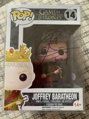 JACK GLEESON SIGNED FUNKO POP! *JOFFREY BARATHEON, GAME OF THRONES* #14 BAS COA