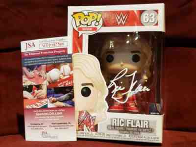 Autographed Funko Pop Ric Flair Auto # 63 JSA COA WWE Wrestling Figure Vinyl New