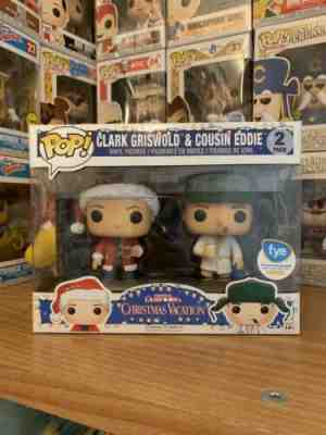 Funko Pop! CHRISTMAS VACATION Clark Griswold & Cousin Eddie 2 Pack FYE Excl MINT