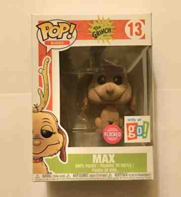 Funko Pop! Books The Grinch Dr Seuss Max Flocked #13 Go! Calendars Exclusive