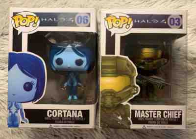 Master Chief #03 / Cortana #06 Halo 4 FUNKO Pop! Vinyl Vaulted *Please Read